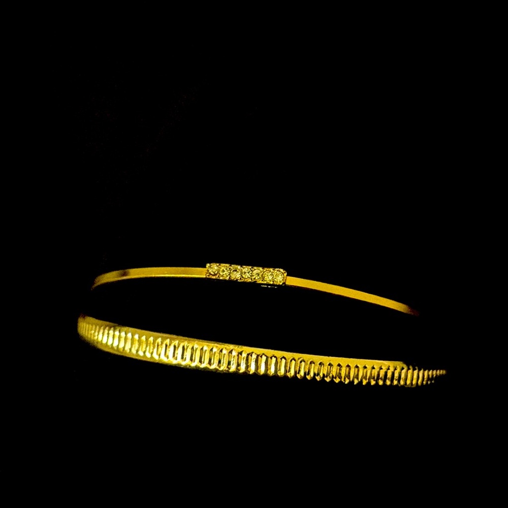 Gold Bangle and Bangle Bracelet